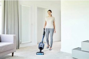 La mâna a doua: Aspirator vertical SHARK ICZ300EU T, 450W, 0.6 L, Autonomie 60 min, Baterie, LED, HEPA, Albastru