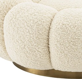 Fotoliu pivotant design elegant Mello, Faux shearling