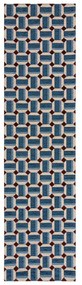Covor tip traversă albastru 60x230 cm Lennox Geometric – Flair Rugs