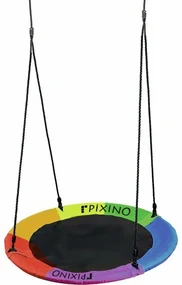 Cerc leagăn Pixino Cuib de barză colorat,diametru 110 cm