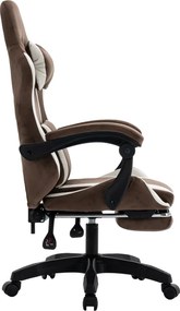 Scaun de birou/gaming, maro/alb, HOSPO