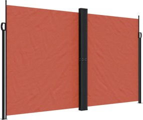 vidaXL Copertină laterală retractabilă, cărămiziu, 200x1200 cm