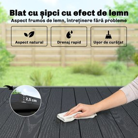 Outsunny Masă Mare pentru Exterior, Grădini, Terase și Spații Verzi | Aosom Romania