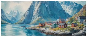Tablou - Sat norvegian (120x50 cm)