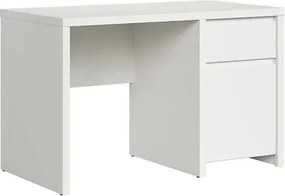 Birou KASPIAN, alb mat, PAL infoliat, 120x65x77 cm