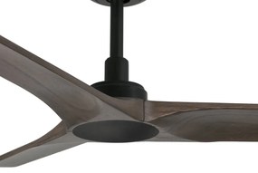 Ventilator de tavan cu telecomanda HEYWOOD S negru/stejar inchis