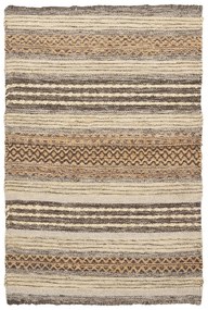 Covor maro țesut manual din amestec de iută 60x90 cm Morena – House Nordic
