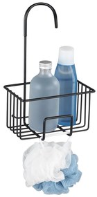 Raft pentru baie negru de agățat din oțel inoxidabil Milito – Wenko