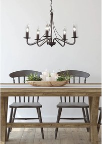 Lustră bronz din metal ø 55 cm Country – Reality