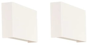 Set de 2 aplice moderne albe - Otan