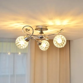 Lustră aplicată SOPHIA 3xE27/15W/230V crom lucios/transparent