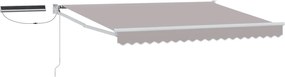 vidaXL Cort electric retractabil Gri deschis 3 x 2,5 m
