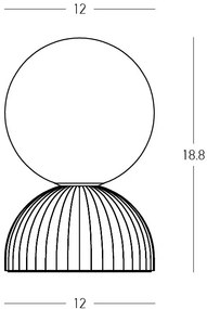 Veioza din ceramica, Design Minimalist, PLASTER TERRACOTTA, ZB-2590