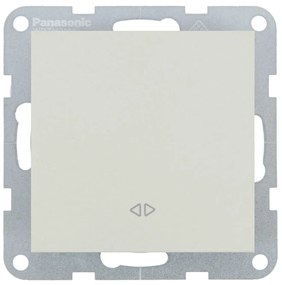 Intrerupator cruce 10A, IP20, Sandstone, Panasonic Karre Plus 55 Soft Touch