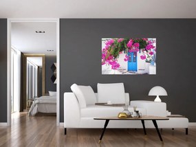 Tablou - Casă tradițională grecească (90x60 cm)
