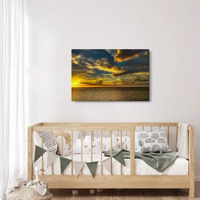 Apus de soare la mare (90x60 cm)