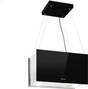 Klarstein Kronleuchter L, hotă tip insulă, 60 cm, evacuare 577 m³/h, LED, touch, negru