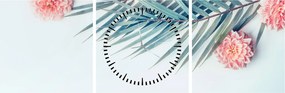 Tablou cu buchet (cu ceas) (90x30 cm)