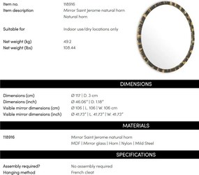 Oglinda Decorativa Design LUX Jerome 117cm