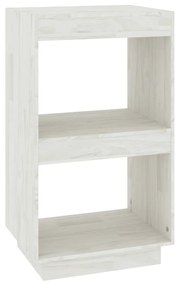 810840 vidaXL Bibliotecă, alb, 40x30x71 cm, lemn masiv de pin