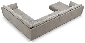 Colțar gri deschis (pe partea dreaptă) Vanda – Mazzini Sofas