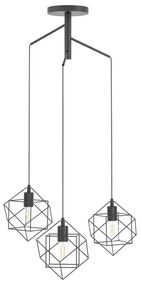Eglo 43366 - Lustră pe cablu STRAITON 3xE27/60W/230V