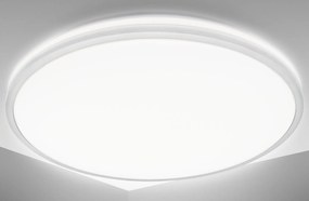 BKLICHT LED Plafoniera alba 38/38/5 cm