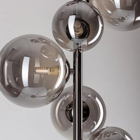 Brilagi - Lampă de podea LED MILLA 7xG9/3W/230V crom negru/fumuriu