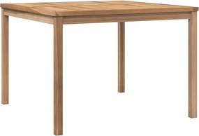 vidaXL Masă de grădină, 110x110x77 cm, lemn masiv de tec