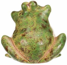 Decorațiune ceramică pentru grădină Broască, 13 x10 x 12 cm, 10 cm