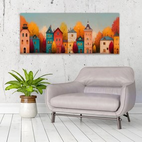 Tablou - Sat de toamnă (120x50 cm)