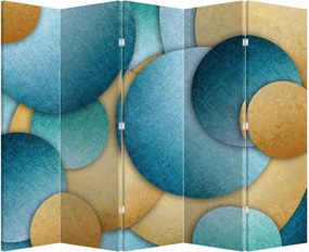 Paravan - Abstracție cercuri (210x170 cm)
