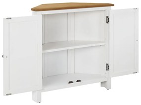 289211 vidaXL Dulap de colț, 80 x 33,5 x 78 cm, lemn masiv de stejar