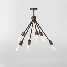 Lustra din alama cu 6 surse de lumina Sputnik