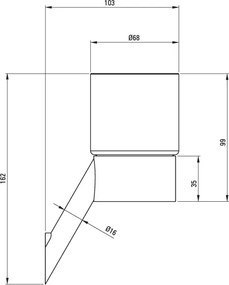 Silia Pahar, montare pe perete Finisaj: Oțel periat ADI_F911