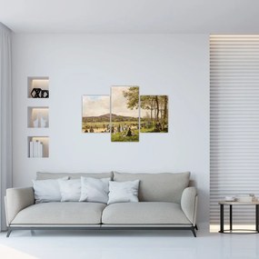 Tablou - French 19th Century, Race Course at Longchamps, reproducere (90x60 cm)