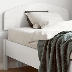842519 vidaXL Tăblie de pat, alb, 90 cm, lemn masiv de pin
