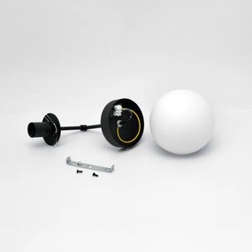 Lampă de perete MOON 1xE27/15W/230V negru