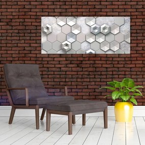 Tablou cu abstracție 3D (120x50 cm)