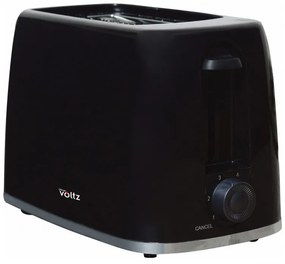 Prajitor de paine Oliver Voltz Daisy OV51440W, 700W, 2 felii, 6 trepte, Tava firimituri detasabila, Negru
