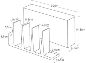 Suport pentru ustensile de bucătărie din metal Tower – YAMAZAKI