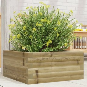 vidaXL Jardinieră de grădină, 50x50x23 cm, lemn de pin impregnat
