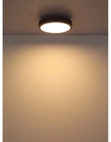 Plafoniera LED aluminiu argintiu, MDF gri DORO 30cm