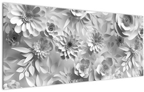 Tablou - Flori albe (120x50 cm)
