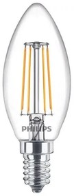SET 3x Bec LED Philips B35 E14/4,3W/230V 2700K