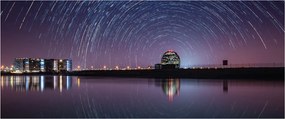 Tablou cu cerul nocturn și stele (120x50 cm)