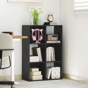 HOMCOM Bibliotecă Modernă Modulară cu 6 Compartimente din PAL, Maro | Aosom Romania