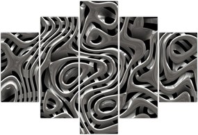 Tablou - Abstractizare metalică (150x105 cm)