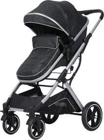 Carucior nou nascuti 2 in 1 NOVOKIDS™ H3100 series, Cu geanta bebe, Cadru Aluminiu, Amortizoare, Roti din cauciuc plin AVE, Landou, Spatar reglabil 3
