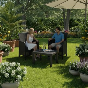 Set grădină FOREST, 3 piese, antracit I.P.A.E-Progarden